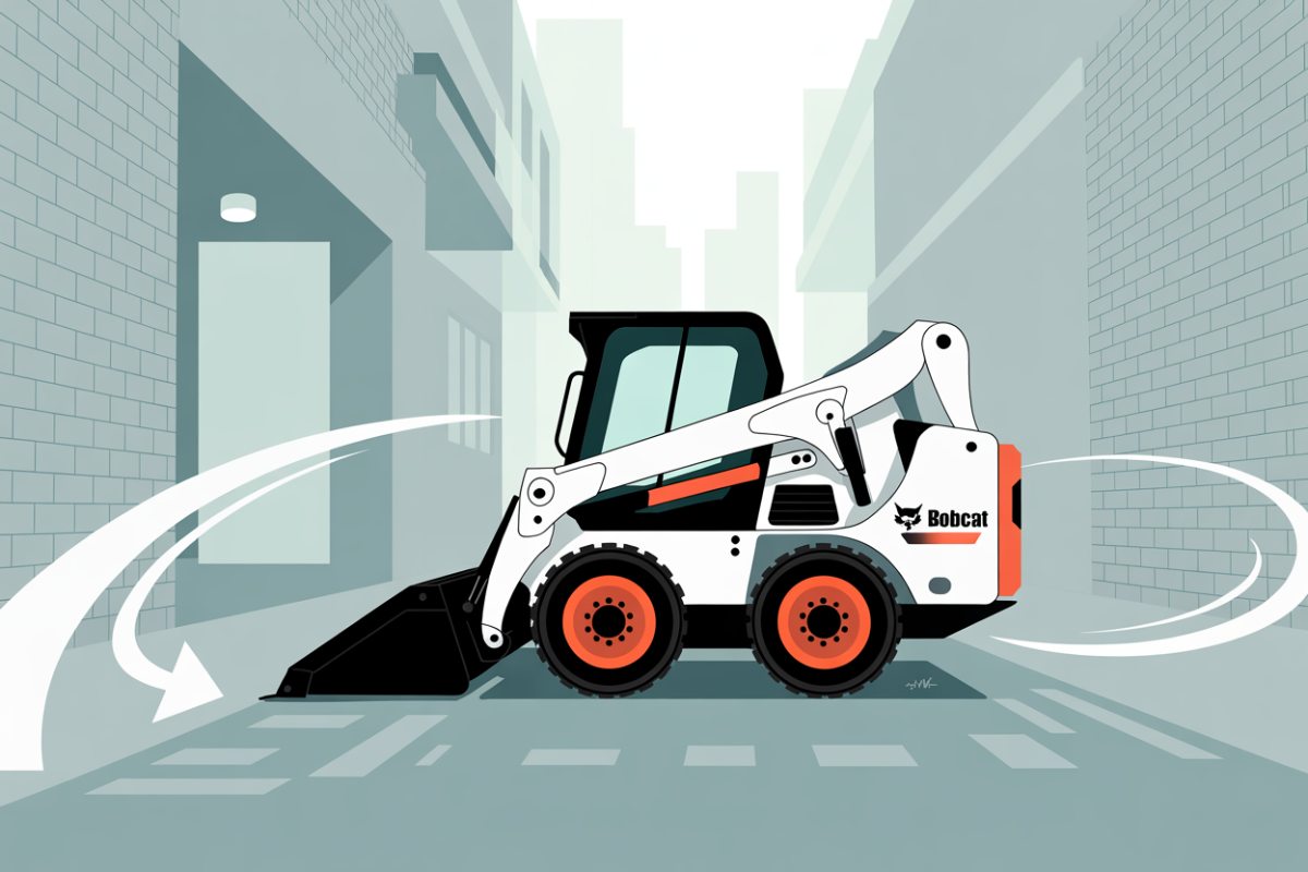 Mini-Carregadeira Bobcat compacta e ágil